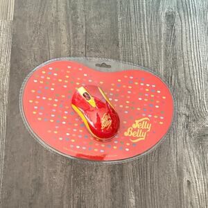 jelly belly wireless computer mouse and mousepad gift set